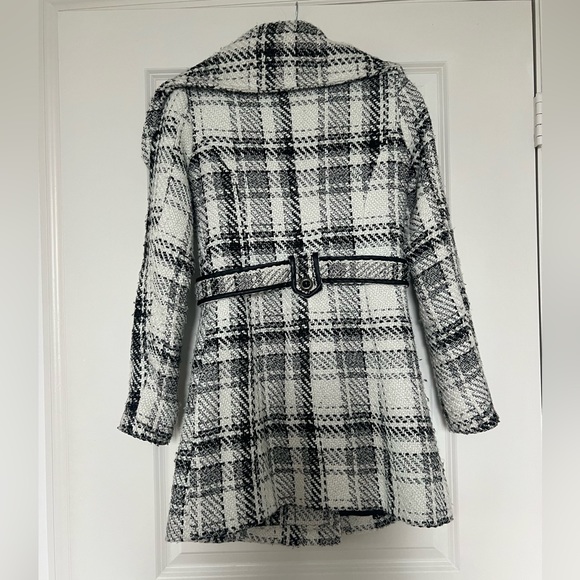 Tweed Black and White Peacoat Small - Picture 4 of 4